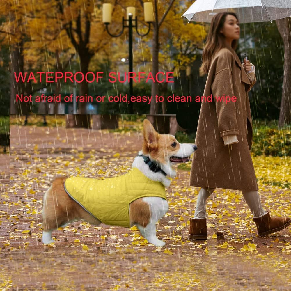 Dog Coat Cold Weather Warm Jacket Waterproof Windproof Puppy