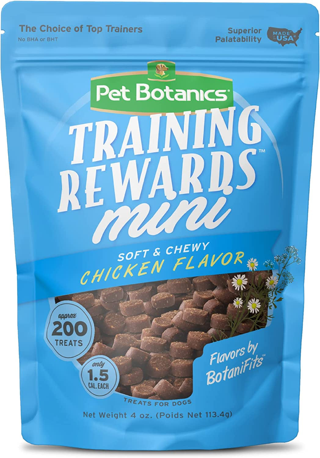 10 Oz. Pouch Training Reward Mini Soft & Chewy, Chicken Flavor, with 500 Treats per Bag, the Choice of Top Trainers