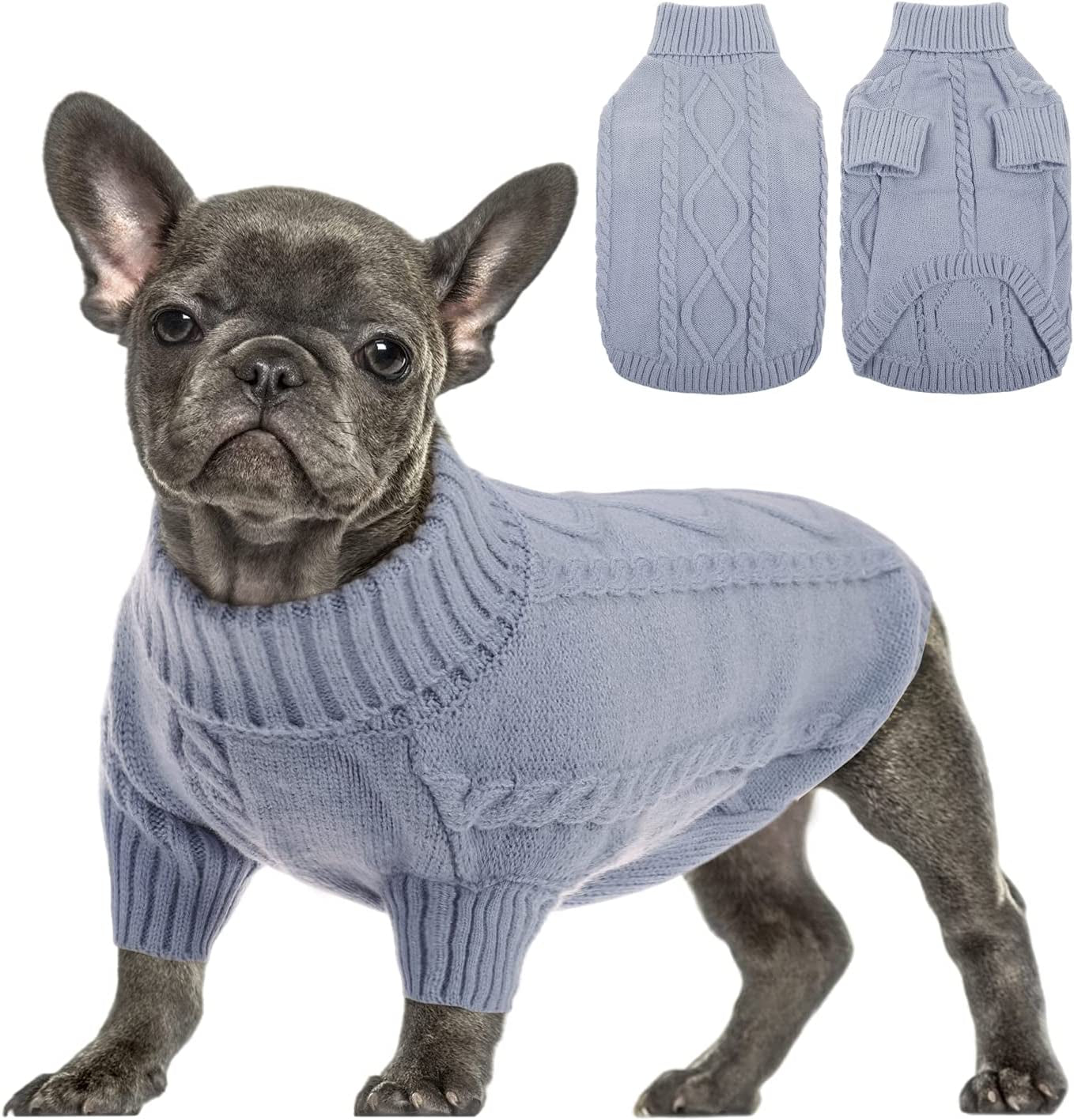 Small Dog Pullover Sweater Cold Weather Knitwear Turtleneck