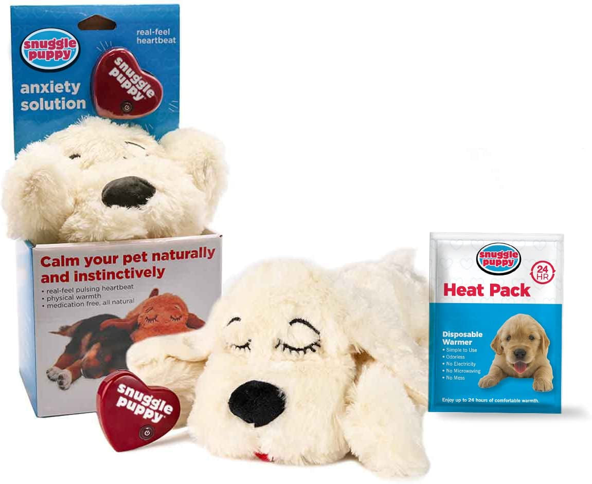 "Snuggle Puppy: The Ultimate Pet Anxiety Relief Toy for Dogs - Soothe, Calm, and Train Your Furry Friend with the Original Heartbeat Stuffed Toy!"