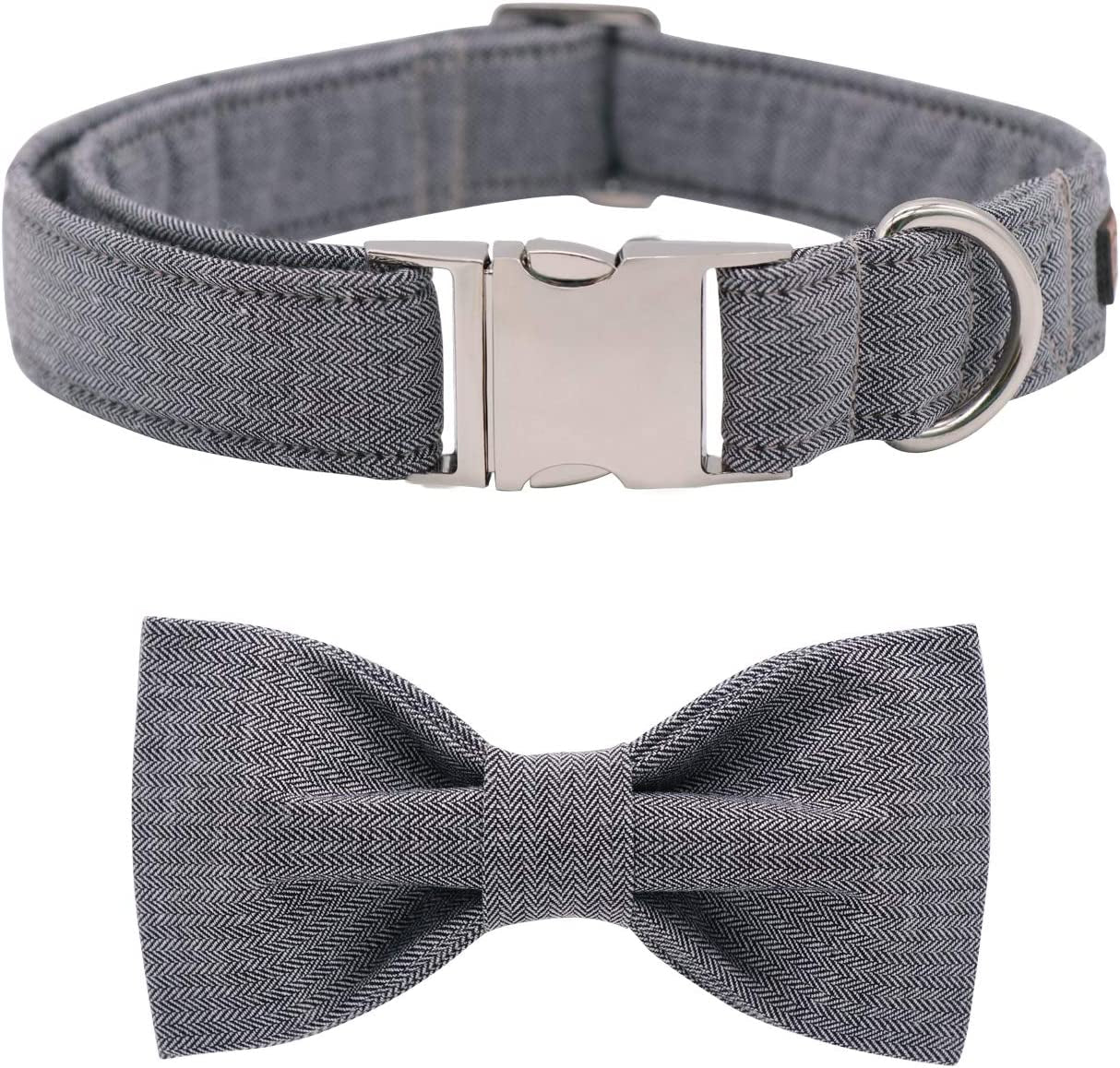 Professional Product Title: "Premium Bowtie Dog Collar - Adjustable, Durable, and Comfortable for Medium-Sized Dogs (Neck Size: 13.5-22 Inches)"