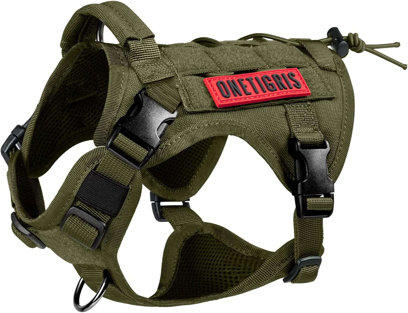 "Ultimate Outdoor Adventure Dog Harness - No-Pull, Breathable, and Adjustable Pet Vest with Handle - Perfect for Small Dogs - Ranger Green"