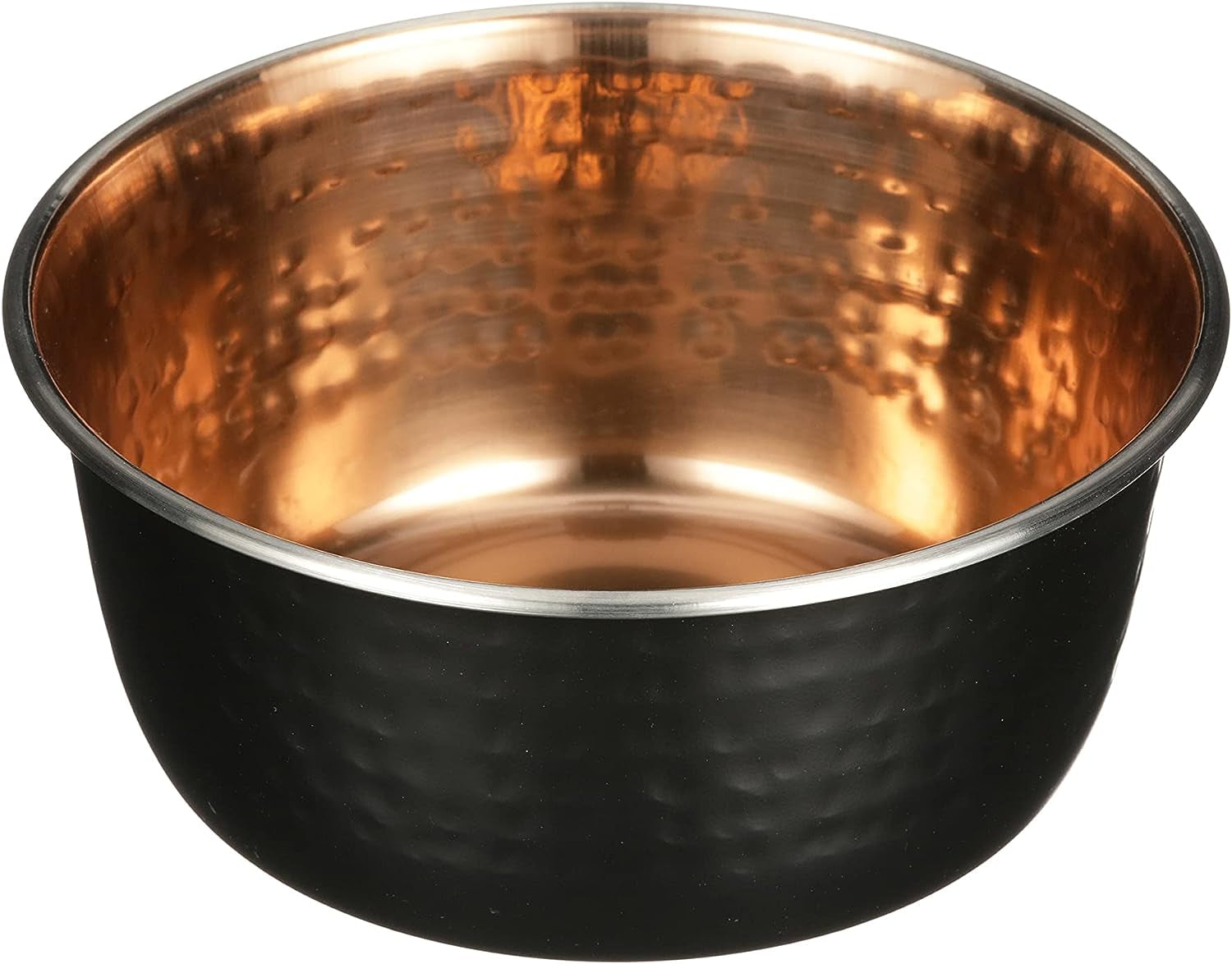 "Exquisite Hammered Copper Bowls - Elegant and Stylish Pet Dishes for Dogs and Cats (Small)"