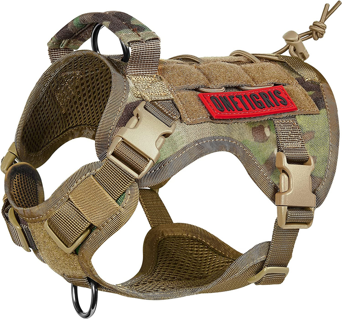 "Ultimate Outdoor Adventure Dog Harness - No-Pull, Breathable, and Adjustable Pet Vest with Handle - Perfect for Small Dogs - Ranger Green"