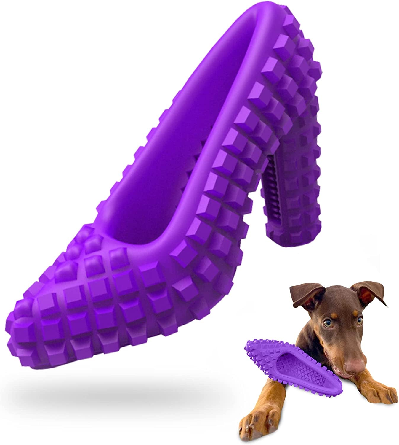 Dog Toy for Aggressive Chewers Dog Shoe Toy Toothbrush Teething Toys