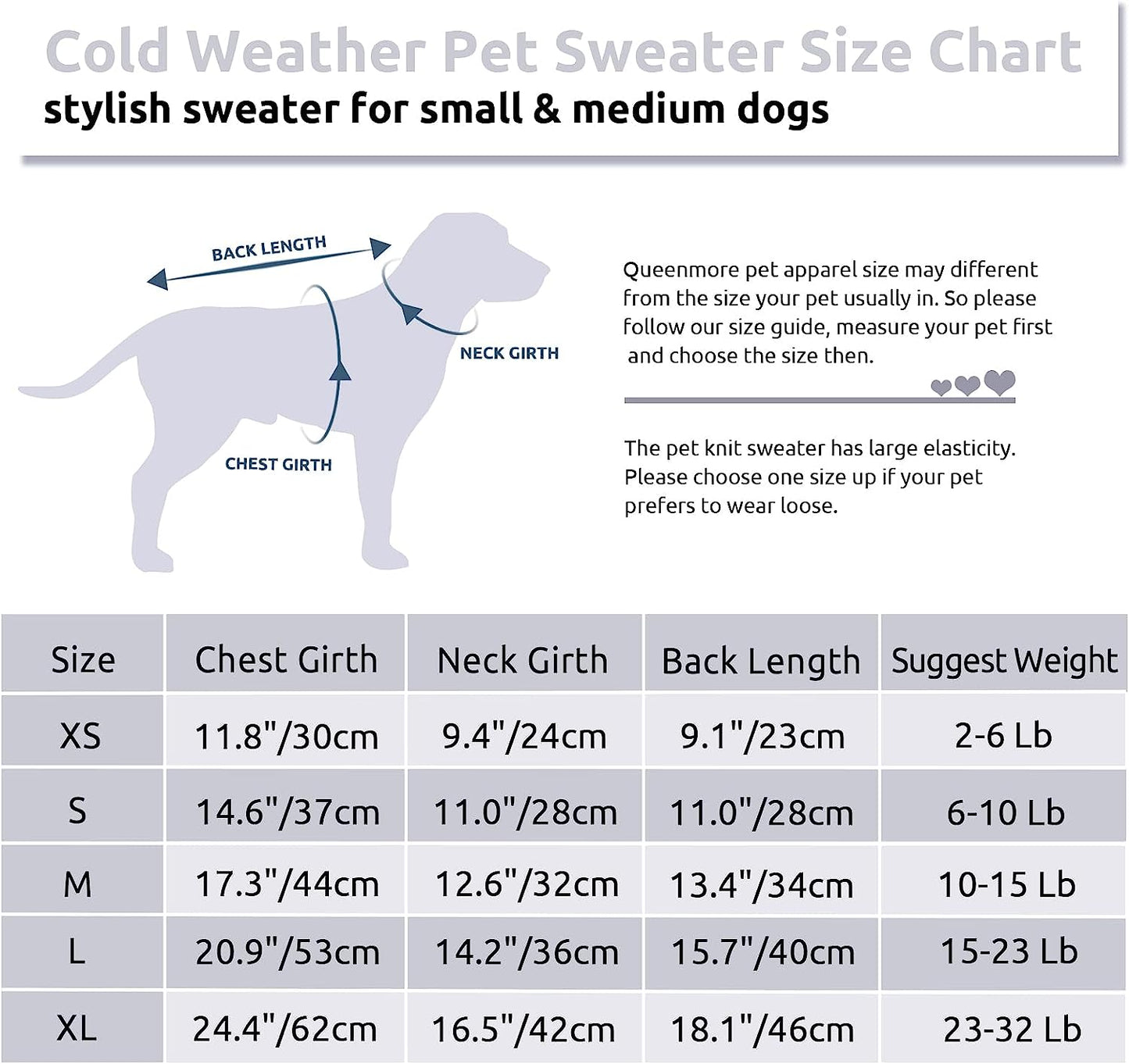 Small Dog Pullover Sweater Cold Weather Knitwear Turtleneck