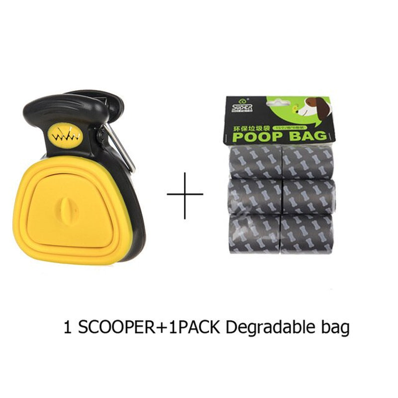 "Efficient Foldable Pet Pooper Scooper and Bag Set - A Convenient Cleaning Tool for Dog Owners by ZK30"