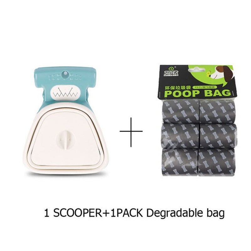 "Efficient Foldable Pet Pooper Scooper and Bag Set - A Convenient Cleaning Tool for Dog Owners by ZK30"