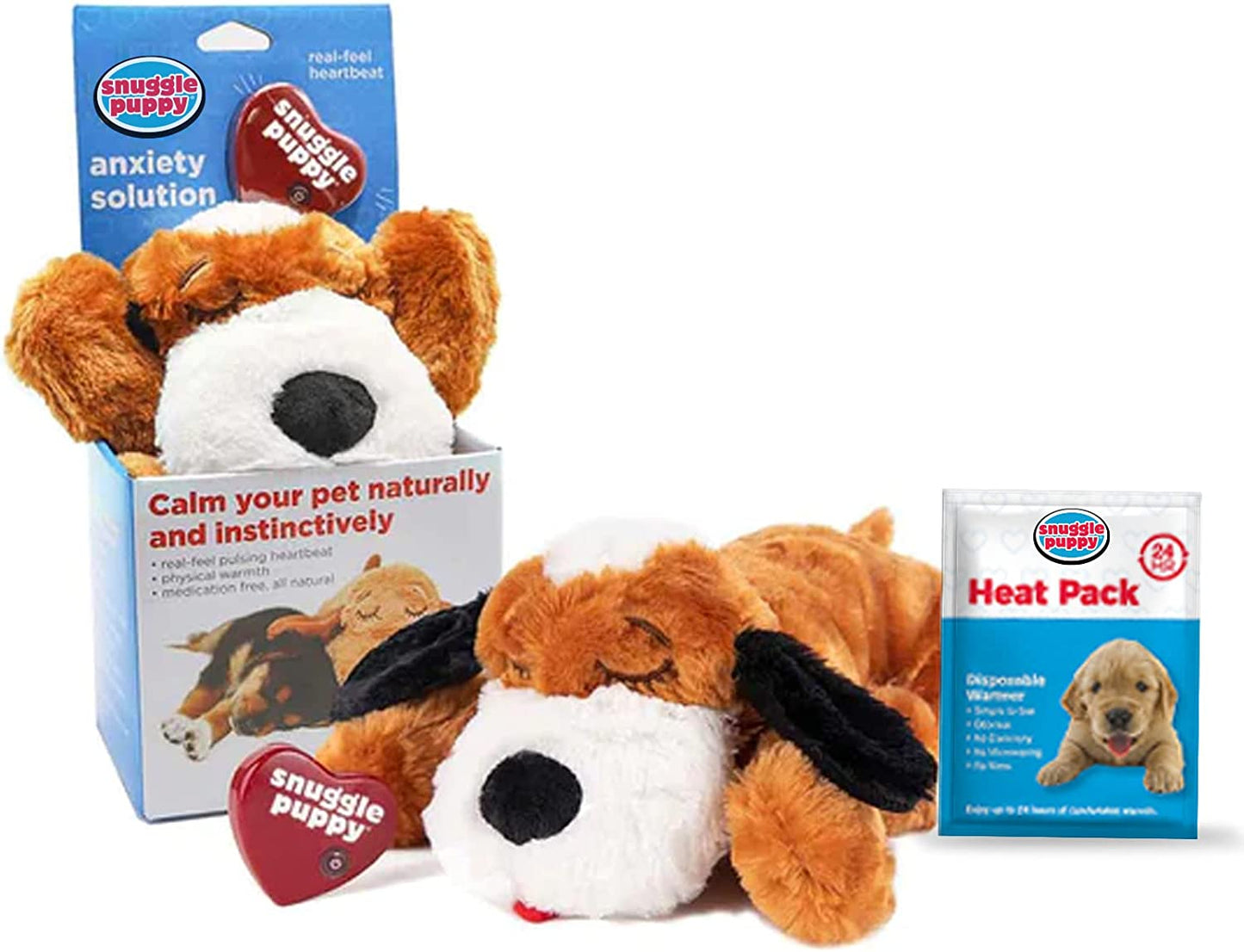 "Snuggle Puppy: The Ultimate Pet Anxiety Relief Toy for Dogs - Soothe, Calm, and Train Your Furry Friend with the Original Heartbeat Stuffed Toy!"