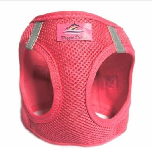 Professional title: "Premium Reflective Step-In Ultra Harness - Pink American River (Medium) - Ensures Comfort and Safety"