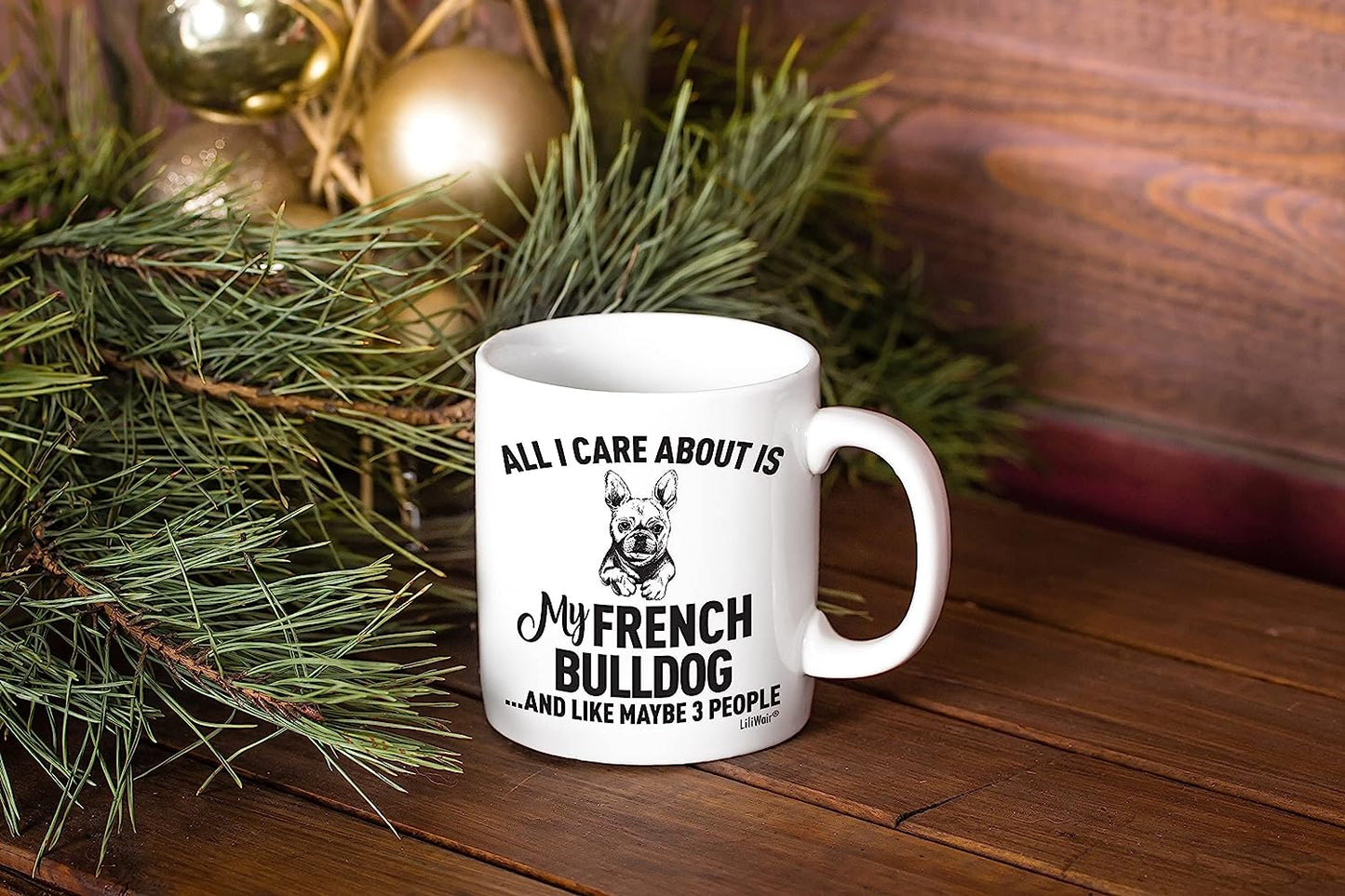 "Funny French Bulldog Coffee Mug - Perfect Gift for French Bulldog Lovers, Ideal for Christmas, Birthdays, and Special Occasions"