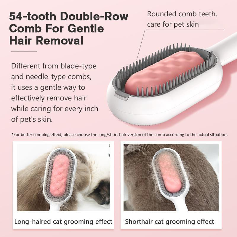 Professional Title: "Dual-Sided Pet Grooming Brush with Wipes - Effective Hair Removal for Cats and Dogs - Essential Accessories for Pet Care"