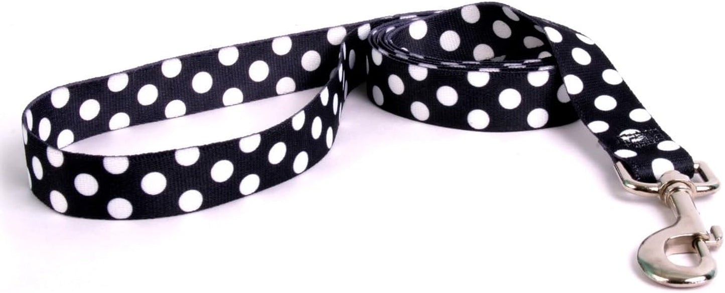 "Professional Licorice Polka Dot Dog Leash, Extra Small Size 3/8" X 60" (5 Ft.)"