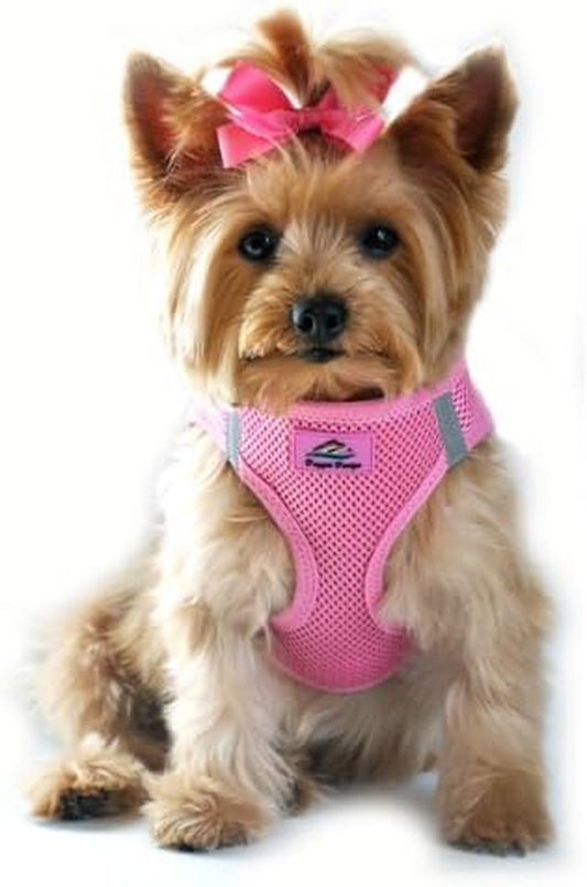 "Reflective Step-In Ultra Harness in Pink - American River (XS) by Choke Free"