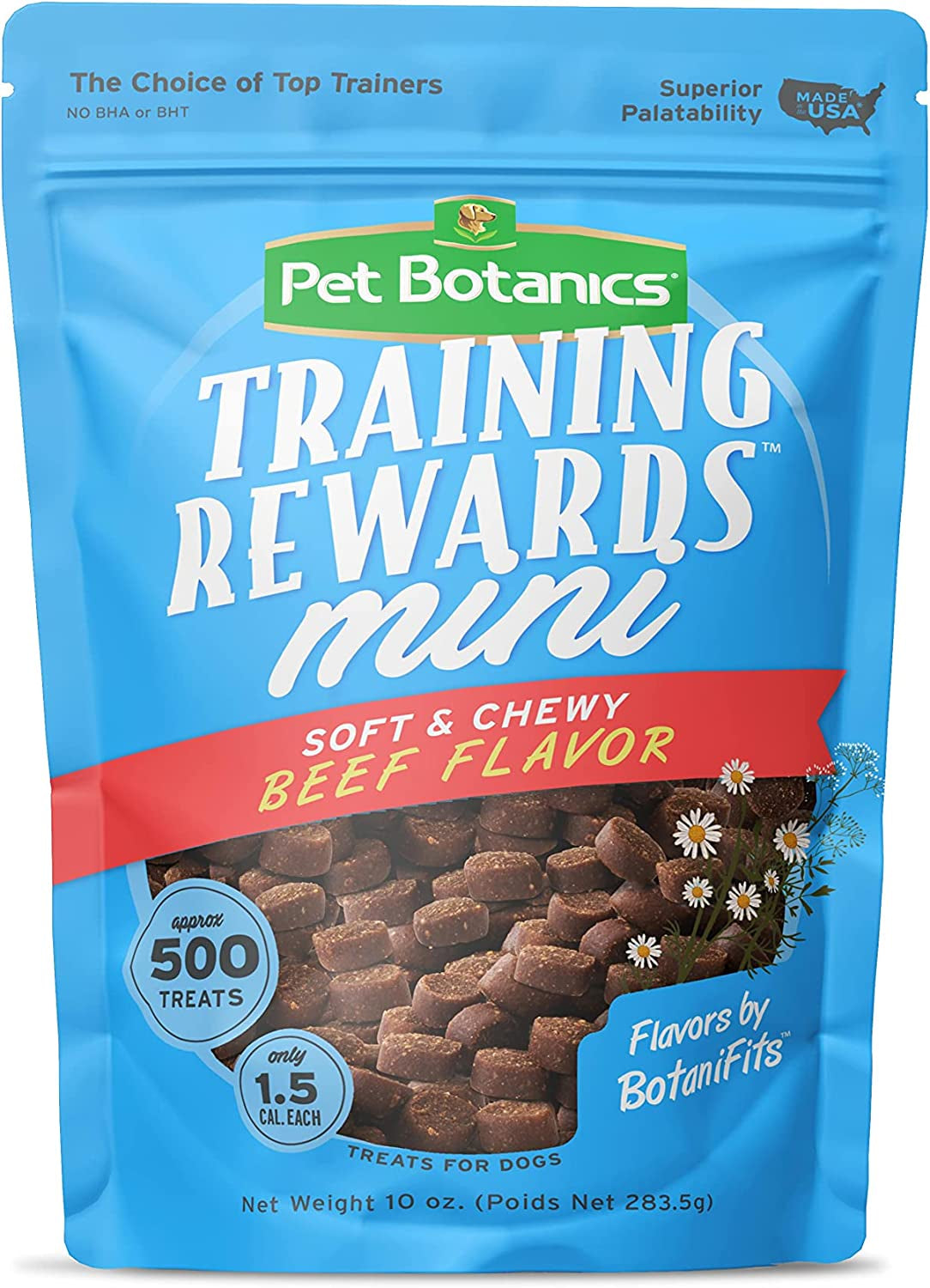 10 Oz. Pouch Training Reward Mini Soft & Chewy, Chicken Flavor, with 500 Treats per Bag, the Choice of Top Trainers