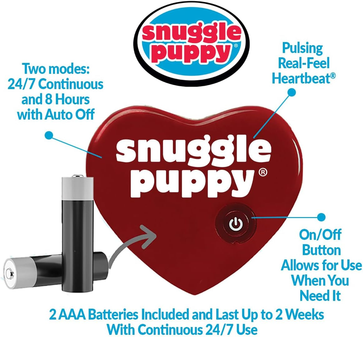 "Snuggle Puppy: The Ultimate Pet Anxiety Relief Toy for Dogs - Soothe, Calm, and Train Your Furry Friend with the Original Heartbeat Stuffed Toy!"