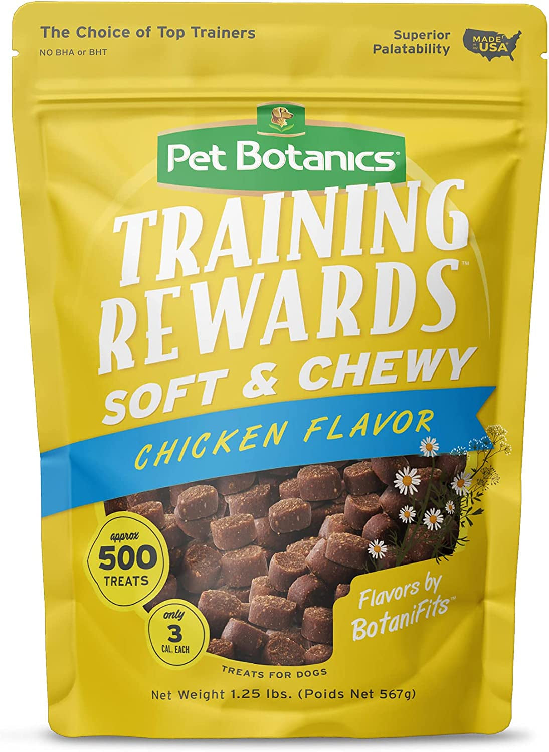 10 Oz. Pouch Training Reward Mini Soft & Chewy, Chicken Flavor, with 500 Treats per Bag, the Choice of Top Trainers