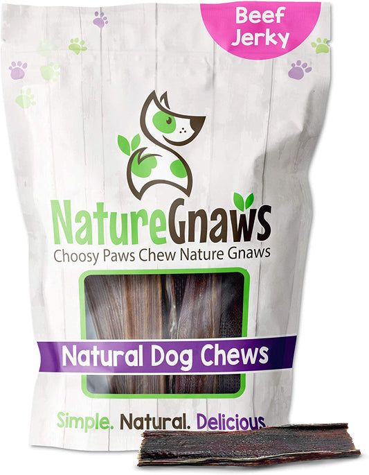 "Irresistible and Nutritious Beef Jerky Chews for Small Dogs - Wholesome, One-Ingredient Treats - 20 Pack of Delectable and Rawhide-Free Sticks!"