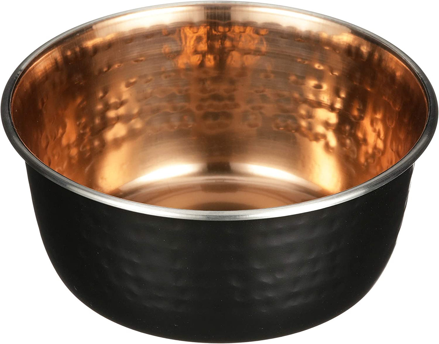 "Exquisite Hammered Copper Bowls - Elegant and Stylish Pet Dishes for Dogs and Cats (Small)"