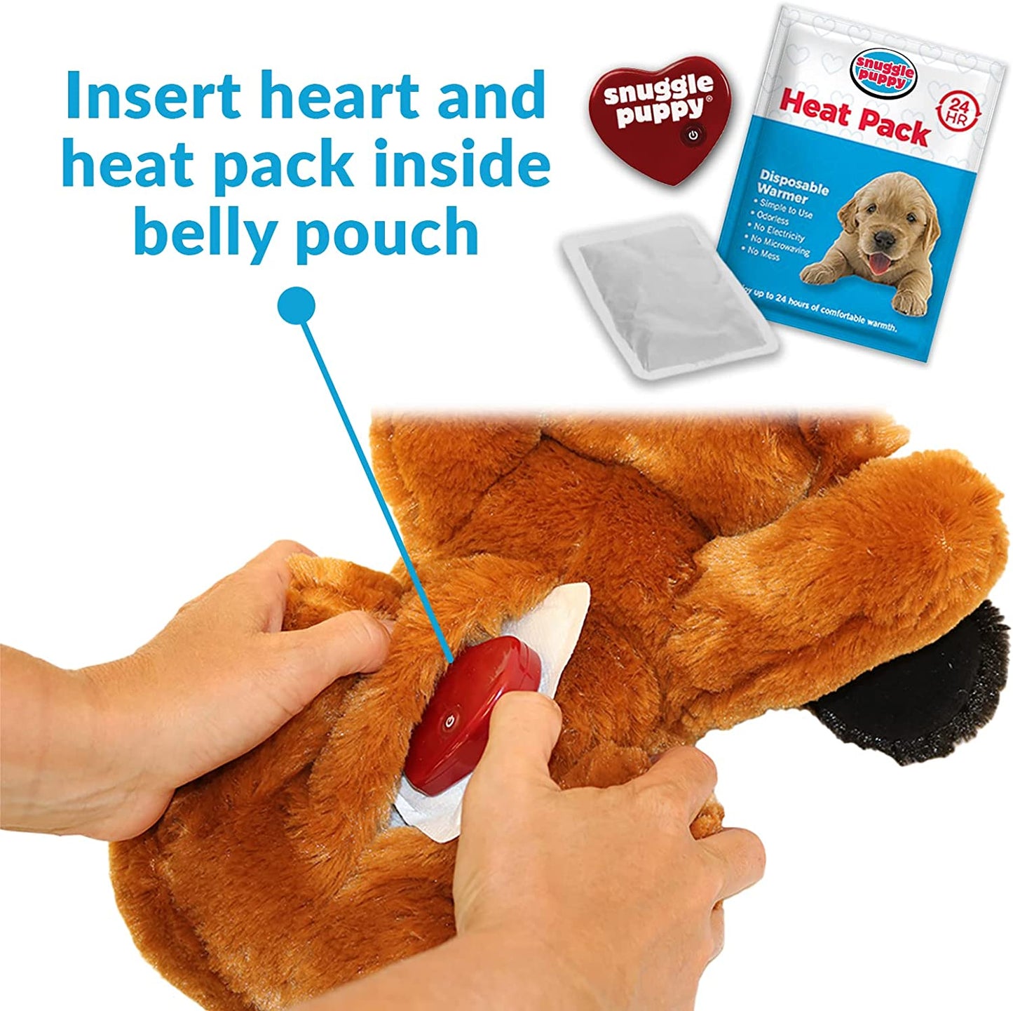 "Snuggle Puppy: The Ultimate Pet Anxiety Relief Toy for Dogs - Soothe, Calm, and Train Your Furry Friend with the Original Heartbeat Stuffed Toy!"