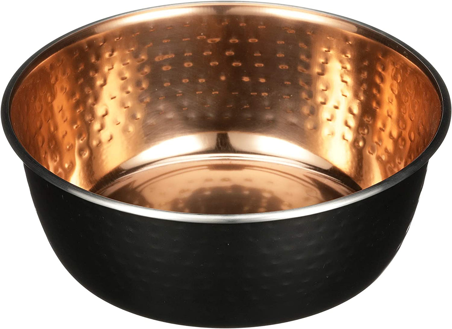 "Exquisite Hammered Copper Bowls - Elegant and Stylish Pet Dishes for Dogs and Cats (Small)"