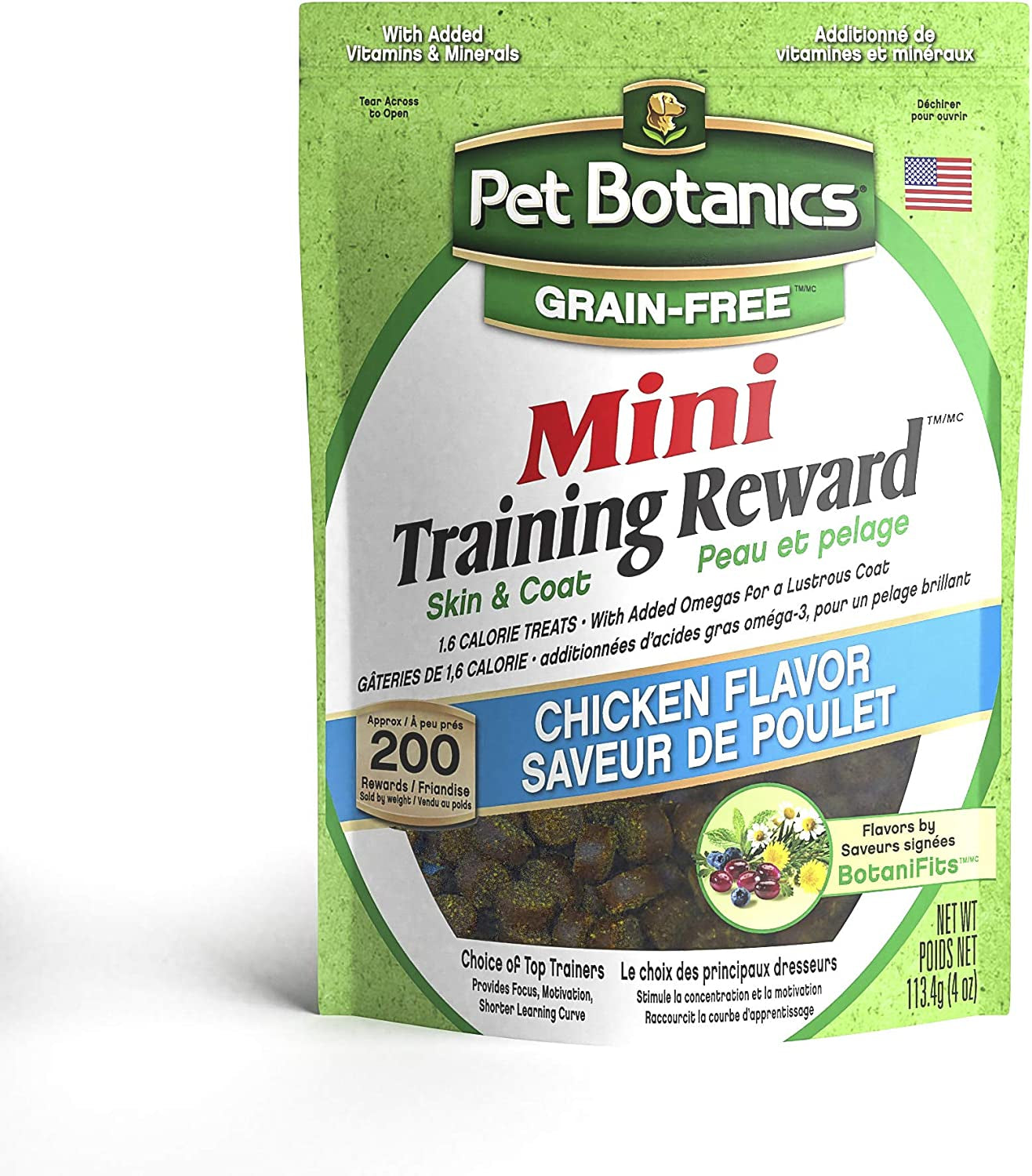 10 Oz. Pouch Training Reward Mini Soft & Chewy, Chicken Flavor, with 500 Treats per Bag, the Choice of Top Trainers