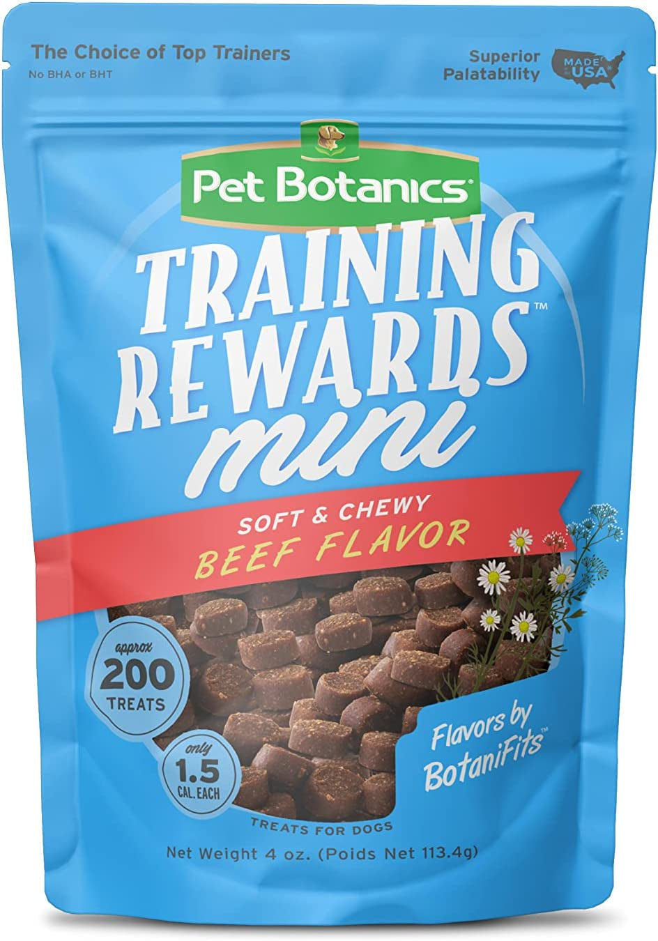 10 Oz. Pouch Training Reward Mini Soft & Chewy, Chicken Flavor, with 500 Treats per Bag, the Choice of Top Trainers