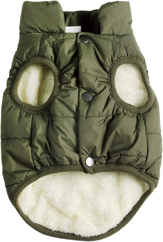 Fleece Lined Warm Dog Jacket