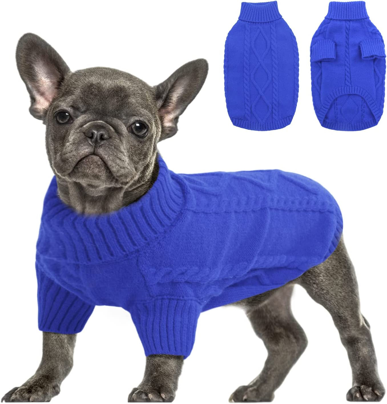 Small Dog Pullover Sweater Cold Weather Knitwear Turtleneck